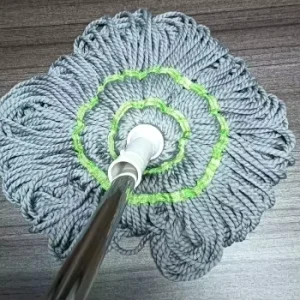 Eco Friendly Flat Cleaning Mop Newest Design Wet Dry Floor Mop Washable with Round Shape for Sale