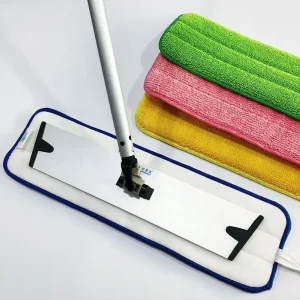Eco Friendly Microfiber Mop Pad with Twist Yarn Design Strong for Customizable Colors Absorbs <10 Seconds 5 Mopheads Included