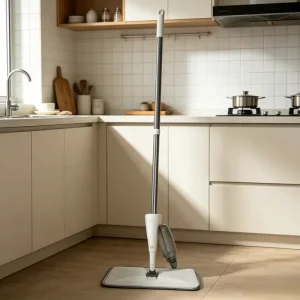 Eco-Friendly Microfiber Spray Mop Set with Dual-Drive Telescopic Handle