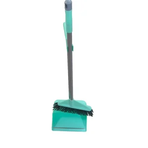 Eco Friendly PET Soft Bristles Plastic Handle Dustpan & Broom Set Home Outdoor Floor Cleaning Tools BILLY Brand
