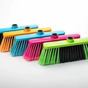 Eco-Friendly Plastic Broom and Dustpan Set with Broom Head for Floor Cleaning