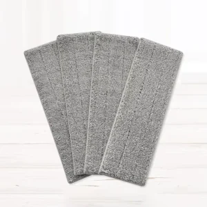 Eco-Friendly Recyclable Microfiber Flat Mop Replacement Cloth with Four-Side Wringing
