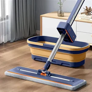 Eco Friendly Reusable Microfiber Flat Mop System Wet and Dry Floor Cleaning Effectiveness