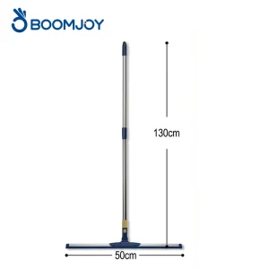 Eco Friendly Rubber Plastic EVA Multi Size Floor Squeegee 45cm Head Hanging Storage Telescopic Rod 77 130cm for Bathroom Living