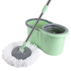 Eco-Friendly Spin Mop and Bucket Cleaning Set with Adjustable Handle for Home and Commercial Floor Cleaning