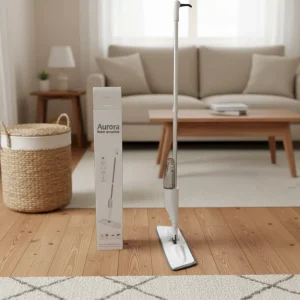 Eco-Friendly Stainless Steel Flat Mop Kit with Microfiber Fabric and Manual Wringing