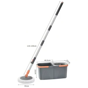 Eco Friendly Telescopic Spin Mop Bucket Set 360 Degree Rotation Cleaning System for Floor Household Use