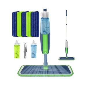 Eco-Friendly Washable Pad Steel Pole Spray Mop with Self-Wringer for Hardwood Floors