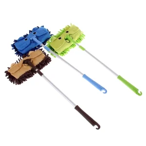 Eco friendly Chenille Mini Cartoon Floor Cleaning Microfiber Mop Automatic Spray Telescopic Handle High Capacity Lightweight