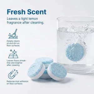 Effervescent Floor Cleaner Tablets Manufacturer Supply Non-Toxic Detergent for Multi-Surface Mopping
