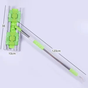 Effort Saving Thickened Microfiber Flat Mop with Rotatable Large Head New Clip On Dust Removal Lazy Mop for Home Use