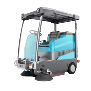 Electric 1200mm Self Propelled Ride On Commercial Floor Scrubber 10500m2/h 85L Trash Bin 8km/h Speed 48V