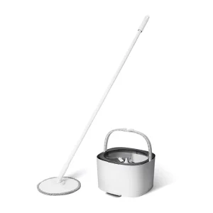 Electric 360-Degree Spin Mop with Microfiber Mop Head and Bucket for Pet Hair Removal