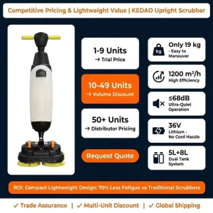 Electric 36V Floor Sweeper Commercial Floor Handheld Floor Scrubber Home Use Walk Behind Scrubber Machine