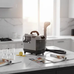 Electric 65 Hot Water Handheld High Suction Fabric Carpet Steam Cleaner for Sofa Cleaning