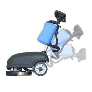 Electric Automatic 15 Liter Mini Walk Behind Floor Scrubber Floor Cleaning Machine for Hotels and Restaurants