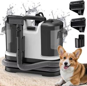 Electric Bagless Hotel Use 18Kpa Powerful Suction Spot Carpet Cleaner Machine Self cleaning With Large Dual Water Tanks