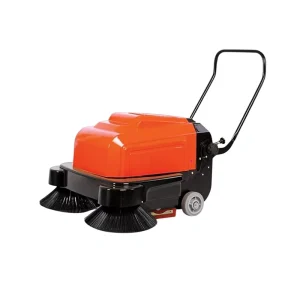 Electric Battery-Powered Mini Walk-Behind Floor Sweeper for Sidewalks and Roads