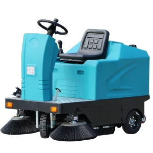 Electric Battery Powered Ride-On Floor Sweeper Industrial Driving Type Road Sweeping Cleaning Machine for Street & Hotel Use