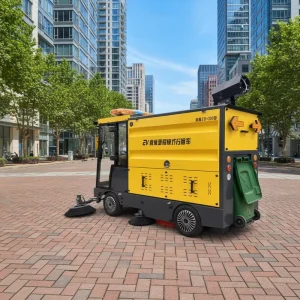 Electric Commercial Sweeping Vehicle with Vacuum Cleaner, CE Certification and 260L Garbage Bin