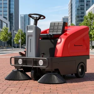 Electric Cordless Ride-On Industrial Floor Sweeper