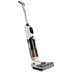 Electric Cordless Wet and Dry Floor Scrubber and Mop with Voice Prompt