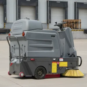 Electric Driver Sweeper Machine with Cab A13 Tricycle Sweeper for Warehouse, Construction Site, and Asphalt Road Cleaning