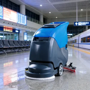 Electric Floor Scrubber Dryer with Heavy-Duty Water Recovery