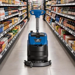 Electric Floor Scrubber Hand-Push Floor Cleaning Machine for Supermarket and School