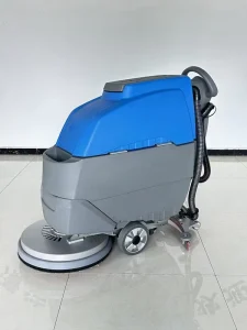 Electric Floor Scrubber for Municipal Solid Waste Plants and Recycling Transfer Centers