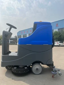 Electric Floor Scrubber for Public Sanitation Facilities and Community Restroom Areas