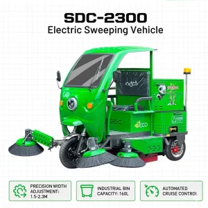 Electric Garbage Collection Tricycle Road Sweeper for Community and Commercial Cleaning
