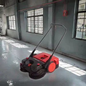 Electric Hand-Push Sweeper Battery Plastic Material for Street Road Floor Cleaning and Burnishing