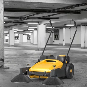Electric Hand-Push Walk-Behind Floor Sweeper and Industrial Vacuum Cleaner