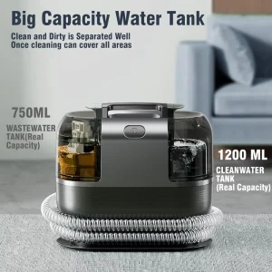 Electric Handheld Household Carpet and Upholstery Steam Cleaner High-Temperature Spot Cleaning Wet and Dry Function