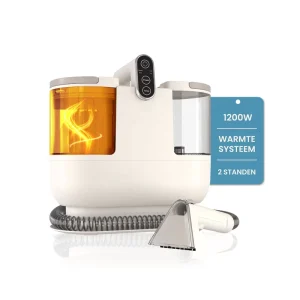 Electric Handheld Steam Vacuum Cleaner for Floor and Carpet Spot Cleaning Wet Dry Bagless 1700W