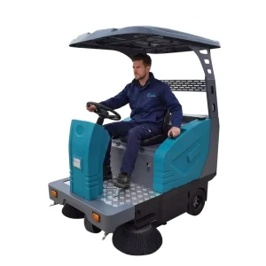 Electric High Efficiency Cordless 48V Ride On 180L Road & Street Floor Sweeper Machine
