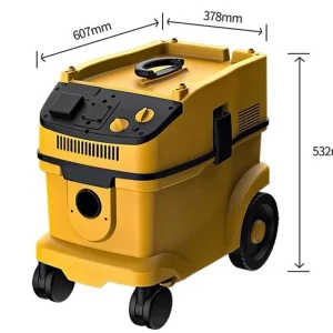 Electric Industrial Commercial Wet and Dry Vacuum Cleaner with Dust Extraction and Automatic Filter Shaking 42L 2000W