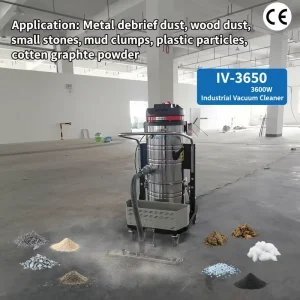 Electric Industrial Stainless Steel Vacuum Cleaner Dust Collector with 100L Capacity for Workshop Use