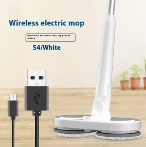 Electric Lazy Mop Steel Pole High Capacity Self Wringer Household Wireless Automatic Wipe No Steam in One Machine