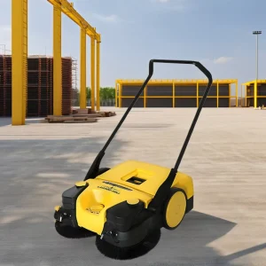 New Design Manual Shop Floor Sweeper Spray Water Feature Floor Sweeper for Home Farm Featuring Motor Brush