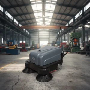 Electric Manual Floor Sweeper for Outdoor, Garden, Hall, and Street Cleaning