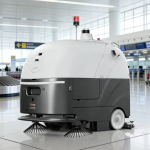 Electric Mini Driverless Intelligent Fully Automatic Cleaning Sweeper Engine 24 hour Safe Operation Automatic Water Recharging