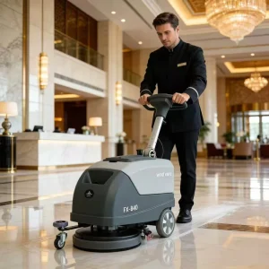 Electric Mini Industrial Handheld Floor Scrubber Machine