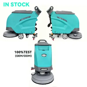 Electric New Compact 24V Walk Behind Cold Water Cleaning 1050W Floor Washer 50CM Narrow Width for Supermarket Aisles Hospitals