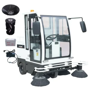 Electric New Walk Behind Sidewalk Sweeping Brick Cleaning Machine Asphalt Sweeper