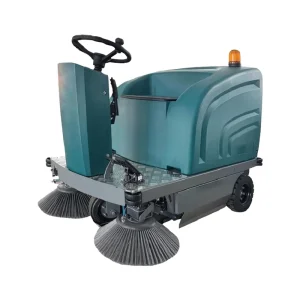 Electric Outdoor Ride-On Floor Sweeper Automatic 1200mm Width Battery-Powered Street Sweeping Machine for Sidewalk Workshop