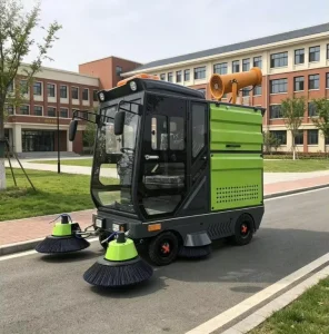Electric Outdoor Sweeper Machine ST-BR 220-180R Dust Suppression Road Cleaning Vehicle for Public Infrastructure