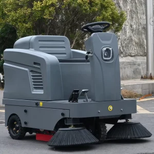 Electric-Powered Road and Floor Sweeper for Leaf Cleaning