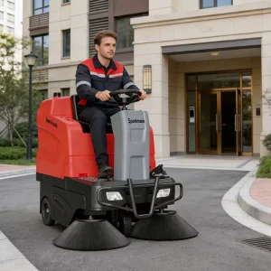 Electric Ride-On Auto Floor Cleaning Machine and Outdoor Road Sweeper